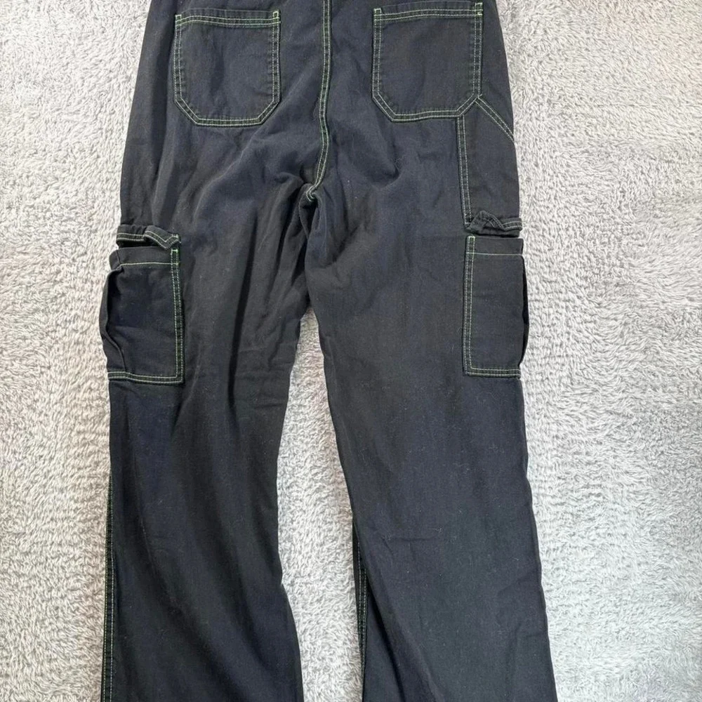 Black high-rise carpenter‎ pants